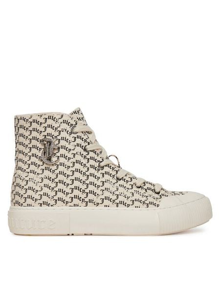 Juicy Couture Trampki VSJU004 Écru. Trampki i tenisówki damskie Juicy Couture, bez wzorów, z materiału, bez zapięcia. Za 199.99 zł.