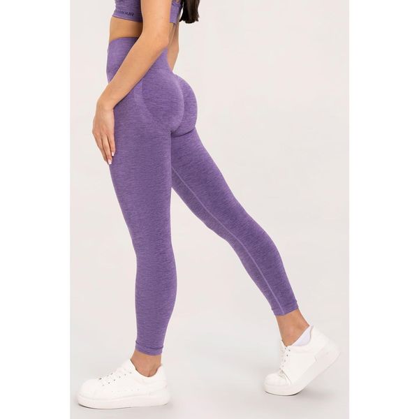 Legginsy fitness damskie Gym Glamour seamless push up. Fioletowe legginsy damskie GYM GLAMOUR, bez wzorów. Za 169.99 zł.