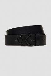 CALVIN KLEIN Czarny skórzany męski pasek. Czarne paski męskie Calvin Klein. W wyprzedaży za 159.99 zł.