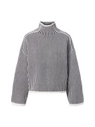 EDITED Damski sweter z dzianiny - Nohea Kobiety czarny|biały w paski, 34. Białe swetry nierozpinane damskie Edited, bez wzorów, z dzianiny, bez kołnierzyka, bez ramiączek. Za 349.95 zł.