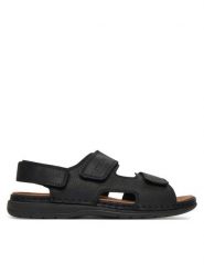 Rieker Sandały CEO-25558-01 Czarny. Czarne sandały męskie Rieker, bez wzorów, ze skóry, bez zapięcia. Za 349.99 zł.