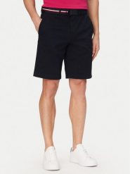 Tommy Hilfiger Szorty materiałowe Denton MW0MW42349 Granatowy Slim Fit. Niebieskie szorty męskie Tommy Hilfiger, bez wzorów, z bawełny. Za 369.99 zł.