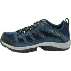 Buty trekkingowe męskie Columbia Crestwood. Czarne buty zimowe męskie Columbia, bez wzorów, z materiału, bez obcasa, bez zapięcia. Za 259.99 zł.