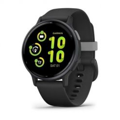 Zegarek sportowy Garmin Vivoactive 5 AMOLED 42mm Czarny. Czarne zegarki sportowe Garmin, bez wzorów. Za 954.99 zł.