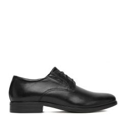 Półbuty Lasocki. Czarne buty wizytowe męskie Lasocki, bez wzorów, bez obcasa, bez zapięcia. Za 249.99 zł.