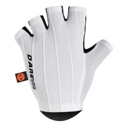 Rękawiczki rowerowe bez palców aero z technologią ULTRA PALM® na długie trasy. Białe rękawiczki męskie DAREVIE, bez wzorów, z materiału. Za 237.99 zł.