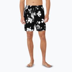 Szorty kąpielowe męskie Nike Fine Floral 7" Volley. Czarne kąpielówki męskie Nike, m, bez wzorów. Za 219.99 zł.