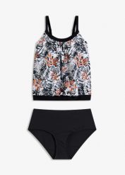 Tankini oversize (komplet 2 cz.). Białe stroje kąpielowe damskie bonprix, bez wzorów. Za 127.99 zł.
