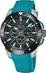 Zegarek Festina Zegarek męski Festina F20642-3 zielony. Zielone zegarki męskie Festina, bez wzorów. Za 789.00 zł.