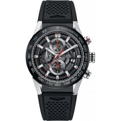 ZEGAREK TAG HEUER CARRERA CAR201V.FT6046. Czarne zegarki męskie TAG HEUER, bez wzorów, z gumy, ceramiczne. Za 21,090.00 zł.