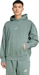 Adidas Bluza męska adidas A SZN W FL HD zielona JL6538 2XL. Zielone bluzy męskie Adidas, m, bez wzorów, bez ramiączek, bez kaptura. Za 247.31 zł.