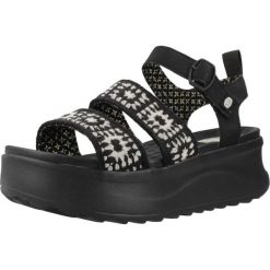 Sandały HEY DUDE DELRAY BUCKLE COTTAGE CROCHE Czarny. Czarne sandały damskie Hey dude, bez wzorów, z tkaniny, bez obcasa, bez zapięcia. Za 264.99 zł.