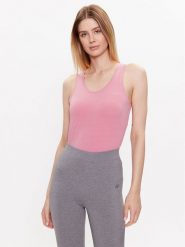 4F Top 4FSS23TTSHF581 Różowy Regular Fit. Czerwone topy damskie 4F, xl, bez wzorów, z bawełny, bez kołnierzyka, bez ramiączek. Za 49.99 zł.