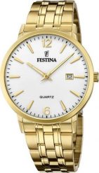 Zegarek Festina Zegarek męski Festina F20513-2 złoty. Żółte zegarki męskie Festina, bez wzorów, złote. Za 399.99 zł.