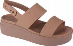 Crocs DAMSKIE SANDAŁY CROCS BROOKLYN LOW WEDGE 206453-2EL NA KOTURNIE. Sandały damskie Crocs, bez wzorów, bez obcasa, na koturnie, bez zapięcia. Za 226.71 zł.