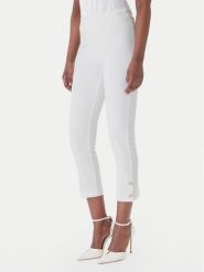 Rinascimento Spodnie materiałowe CFC0128641003 Biały Slim Fit. Białe spodnie materiałowe damskie Rinascimento, bez wzorów, z materiału. Za 449.99 zł.