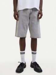 Jack & Jones Szorty jeansowe Ron 12278463 Szary Regular Fit. Szare szorty męskie Jack & Jones, bez wzorów, z bawełny. Za 129.99 zł.