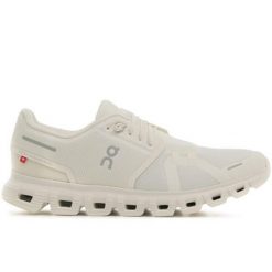 Buty damskie On Cloud 6. Białe obuwie sportowe damskie On Running, bez wzorów, z meshu, bez zapięcia, do biegania. Za 681.35 zł.