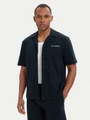 KARL LAGERFELD Koszula B2M46063 Granatowy Slim Fit. Niebieskie koszule męskie KARL LAGERFELD, m, bez wzorów, z bawełny, bez kołnierzyka, bez ramiączek. Za 429.99 zł.