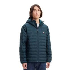 Męska Kurtka Puchowa Presidio Z Kapturem. Zielone kurtki męskie Levi's®, l, bez wzorów, z materiału, z kapturem. Za 487.99 zł.