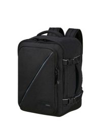 Plecak kabinowy American Tourister Take2cabin S/M - black. Czarne plecaki męskie American Tourister, bez wzorów, z materiału. Za 199.99 zł.