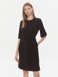 Calvin Klein Sukienka codzienna K20K206375 Czarny Regular Fit. Czarne sukienki damskie Calvin Klein, na co dzień, bez wzorów, z syntetyku, bez kołnierzyka, bez ramiączek, proste. Za 679.99 zł.