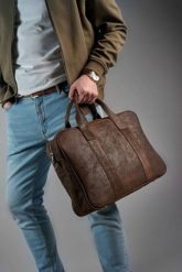 Torba na Laptopa Brødrene BL01 Ciemny Brąz. Torby na laptopa damskie bez wzorów, ze skóry. Za 399.00 zł.