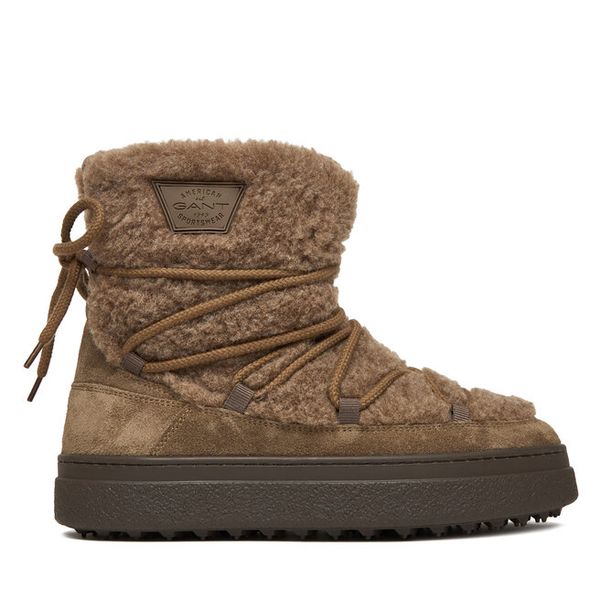 Śniegowce Gant. Brązowe śniegowce damskie GANT, bez zapięcia. Za 769.99 zł.