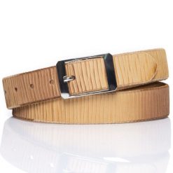 MUSTANG PASEK SKÓRZANY 35 mm SOPO-MUS069. Brązowe paski męskie Mustang, prążkowane, klasyczne. Za 59.99 zł.