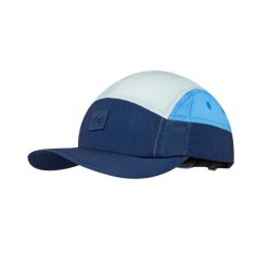 Czapka z daszkiem BUFF 5 PANEL GO CAP DOMUS DOMUS DARK DENIM. Niebieskie czapki damskie Buff, bez wzorów, z denimu, eleganckie. Za 149.99 zł.