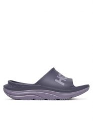 Hoka Klapki Ora Athletic Slide 1155154 Fioletowy. Fioletowe klapki damskie HOKA, bez wzorów, z syntetyku, sportowe, bez obcasa, bez zapięcia. Za 249.99 zł.