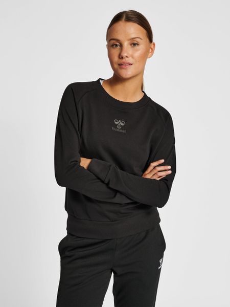 Bluza damska Hummel Icons. Czarne bluzy damskie Hummel, s, bez wzorów, z bawełny, eleganckie, bez ramiączek, bez kaptura. Za 232.70 zł.