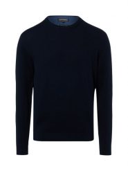 Finshley & Harding Sweter z zawartością kaszmiru Mężczyźni Bawełna niebieski, M. Niebieskie swetry męskie Finshley & Harding, m, bez wzorów, z bawełny, bez kołnierzyka, bez ramiączek. Za 199.95 zł.