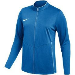 Bluza damska Nike Dri-Fit Park 26. Niebieskie bluzy damskie Nike, bez wzorów, z materiału, klasyczne, bez ramiączek, bez kaptura. Za 121.99 zł.