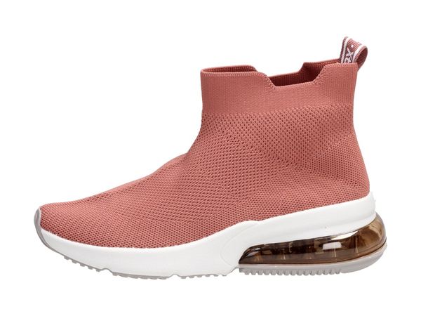 Różowe sportowe buty damskie Xti 49958 Nude. Czerwone obuwie sportowe damskie Xti, bez wzorów, z tkaniny, bez zapięcia. Za 139.00 zł.