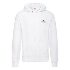 Bluza Męska Vintage Classic Z Nadrukowanym Logo. Białe bluzy męskie fruit of the loom, m, bez wzorów, vintage, bez ramiączek, bez kaptura. Za 109.99 zł.