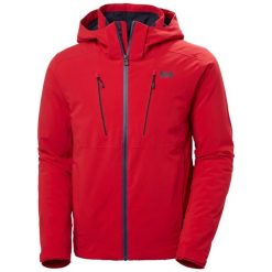 Kurtka narciarska Helly Hansen Alpha 4.0. Czerwone kurtki sportowe męskie Helly Hansen, l, bez wzorów, z elastanu, bez kaptura, narciarskie, primaloft. Za 1,599.20 zł.