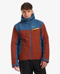 Męska kurtka narciarska Kilpi FLIP-M. Czerwone kurtki sportowe męskie Kilpi, m, bez wzorów, z materiału, bez kaptura, narciarskie. Za 384.00 zł.
