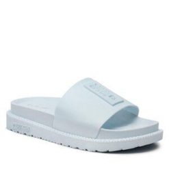 Klapki Big Star Shoes. Białe klapki damskie BIG STAR SHOES, bez wzorów, retro, bez obcasa, bez zapięcia. Za 79.99 zł.