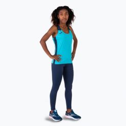 Tank top do biegania damski Joma Record II. Niebieskie topy damskie Joma, xs, bez wzorów, bez kołnierzyka, bez ramiączek. Za 52.99 zł.