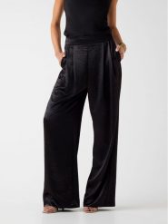 Guess Spodnie materiałowe W6RB66 W2612 Czarny Regular Fit. Czarne spodnie materiałowe damskie Guess, z aplikacjami, z materiału. Za 529.99 zł.