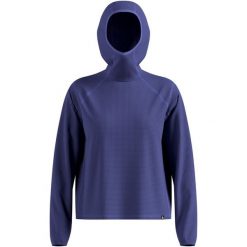 Bluza z kapturem Odlo Mid layer hoody CUBIC. Niebieskie bluzy męskie ODLO, m, bez wzorów, z kapturem. Za 319.99 zł.