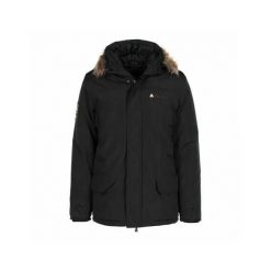 Parka Peak Mountain Capeak. Czarne parki męskie Peak Mountain, xl, bez wzorów, z futra, bez kołnierzyka. Za 336.50 zł.