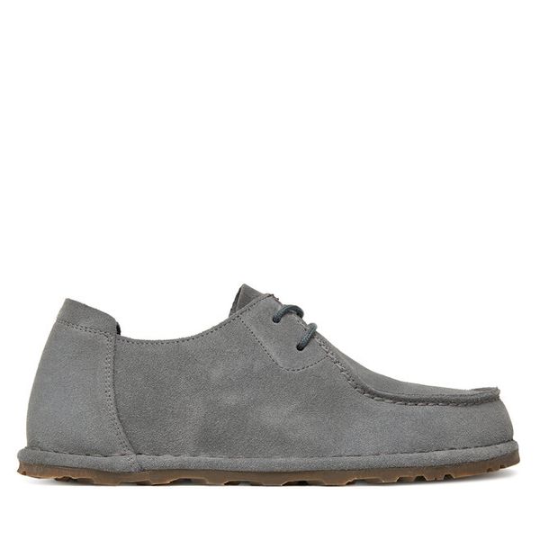 Półbuty Birkenstock. Szare półbuty damskie Birkenstock, bez wzorów, bez obcasa, na płaskiej podeszwie, bez zapięcia. Za 719.99 zł.