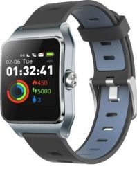 Smartwatch Umax U-Band P1 PRO Czarno-niebieski (UB523). Czarne zegarki smartwatch Umax, bez wzorów. Za 70.87 zł.
