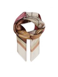 Coach Chusta 29CAS76 Biały. Białe rękawiczki damskie Coach, bez wzorów, z jedwabiu. Za 399.99 zł.