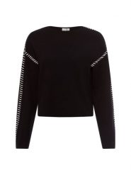 Y.A.S Sweter z dzianiny - YASStitcha Kobiety czarny, S. Czarne swetry nierozpinane damskie Y.A.S., s, bez wzorów, z dzianiny, bez kołnierzyka, bez ramiączek. Za 279.95 zł.