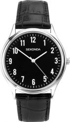 Zegarek Sekonda Zegarek męski Sekonda 1777 czarny. Czarne zegarki męskie Sekonda, bez wzorów. Za 199.00 zł.