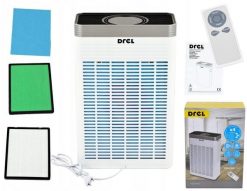 Oczyszczacz powietrza Drel DREL Oczyszczacz Powietrza HEPA13 210m/h Do Domu Biura Biały. Oczyszczacze powietrza Drel. Za 1,235.00 zł.