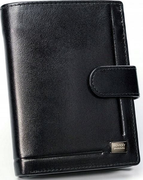 Rovicky Skórzany męski portfel Rovicky PC-106L-BAR NoSize. Portfele męskie ROVICKY, bez wzorów. Za 136.15 zł.